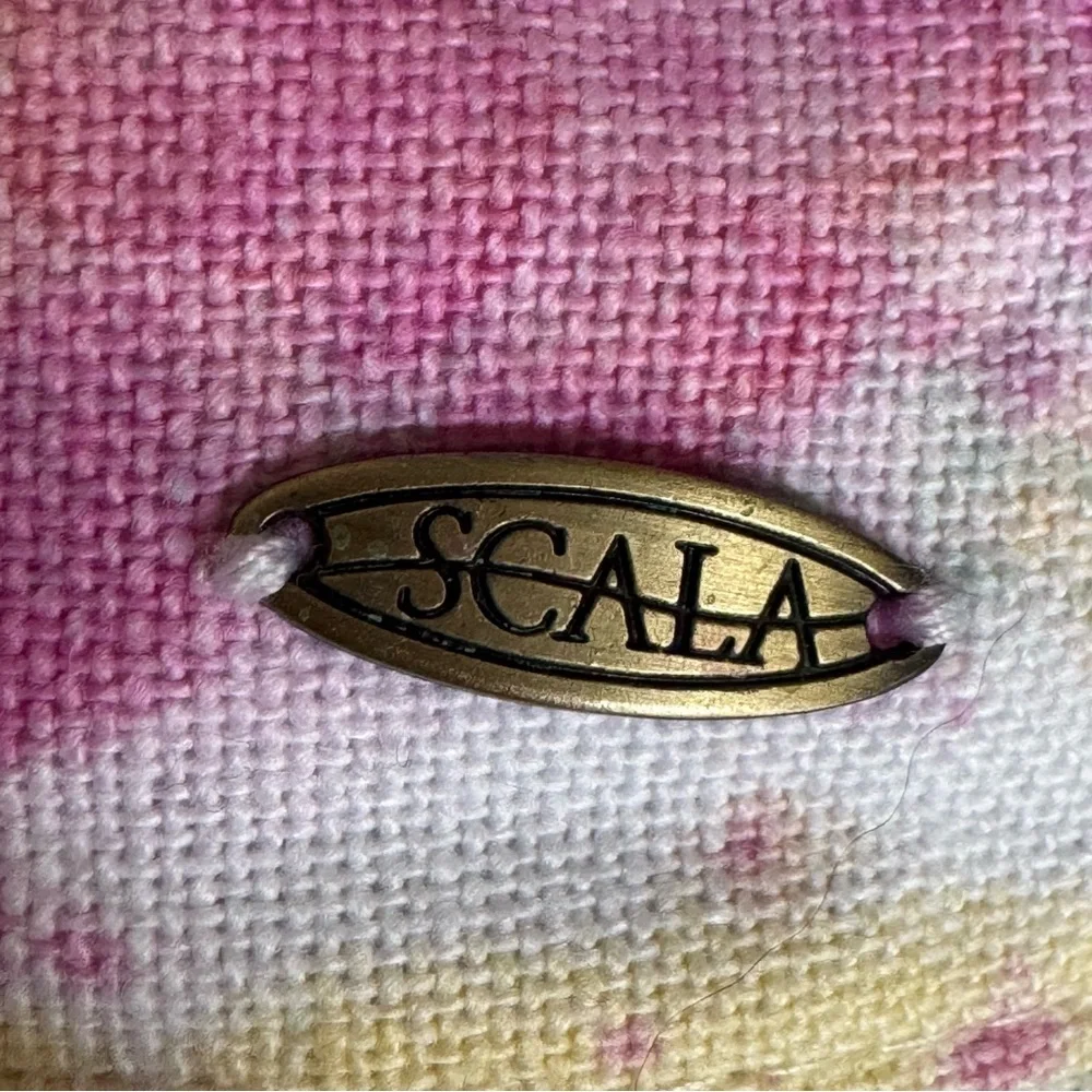 Scala Pastel Pink Aqua Yellow Hawaiian Canvas Pineapple Bucket Hat